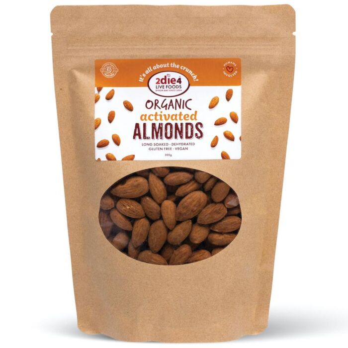 2die4 Activated Organic Almonds 300g