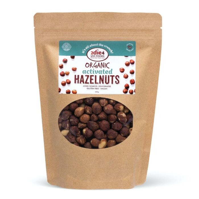 2die4 Activated Organic Hazelnuts 300g
