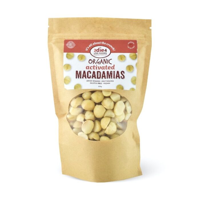 2die4 Activated Organic Macadamias 250g
