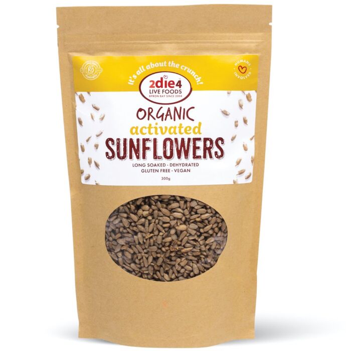 2die4 Activated Organic Sunflower Seeds 200g
