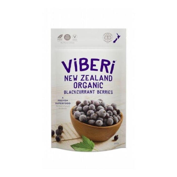 Viberi Organic Blackcurrants 350g