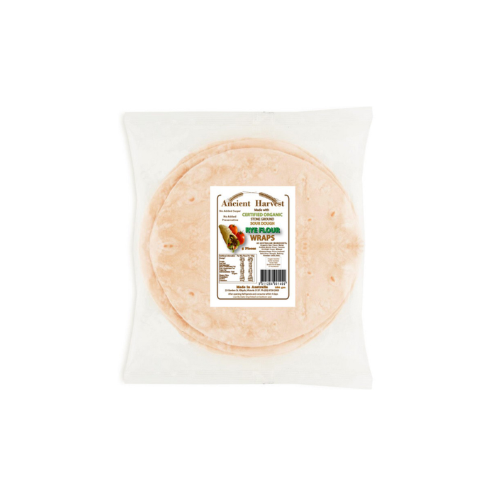 Ancient Harvest Organic Sourdough Rye Flour Wraps 220g