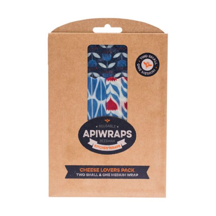 Apiwraps Reusable Beeswax Wraps 3pk Cheese 