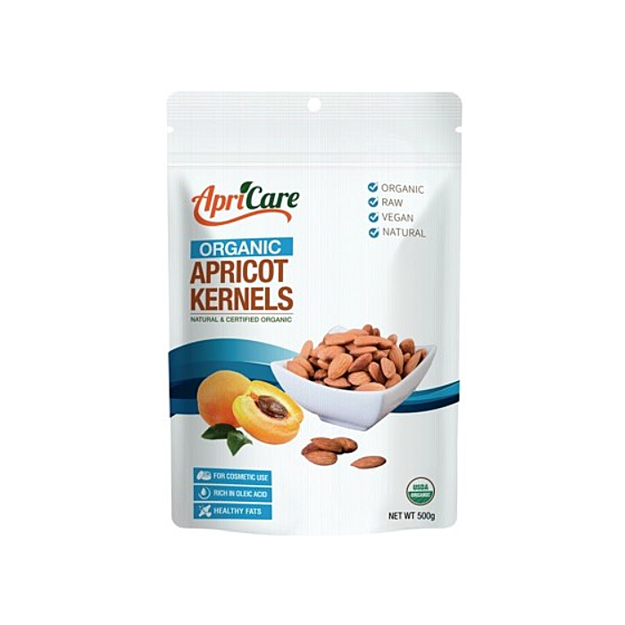 Apricare Apricot Kernels Organic Raw 500g