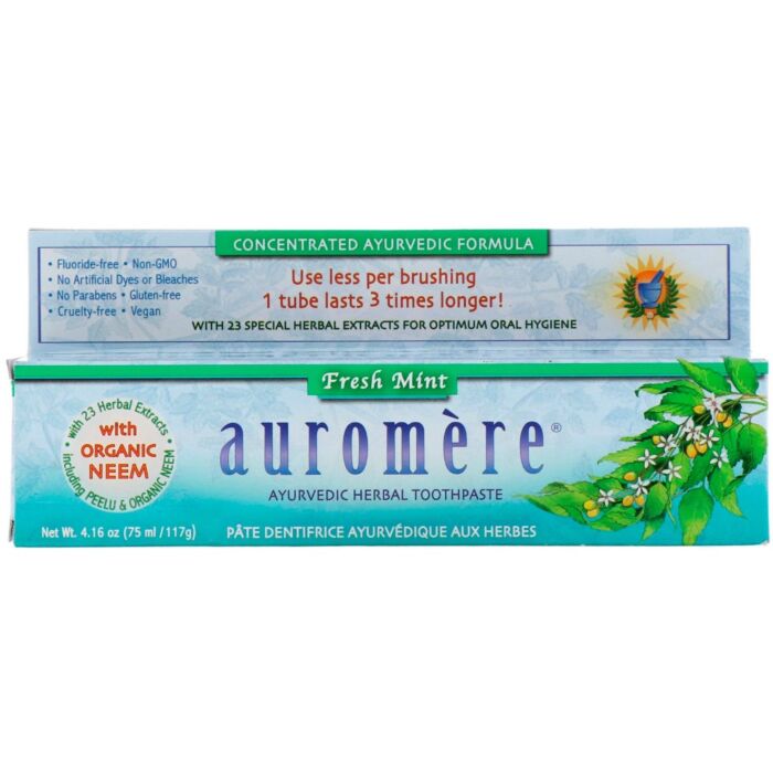 Auromere Toothpaste Ayurvedic Fresh Mint 117g
