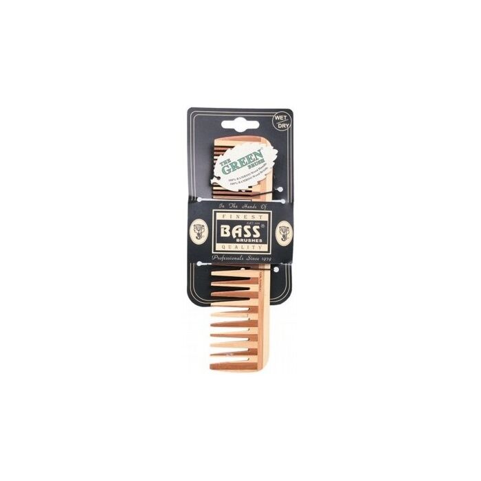Bass Bamboo Comb Large Wide & Fine Tooth