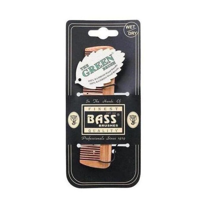 Bass Bamboo Comb Pocket Size Fine Tooth