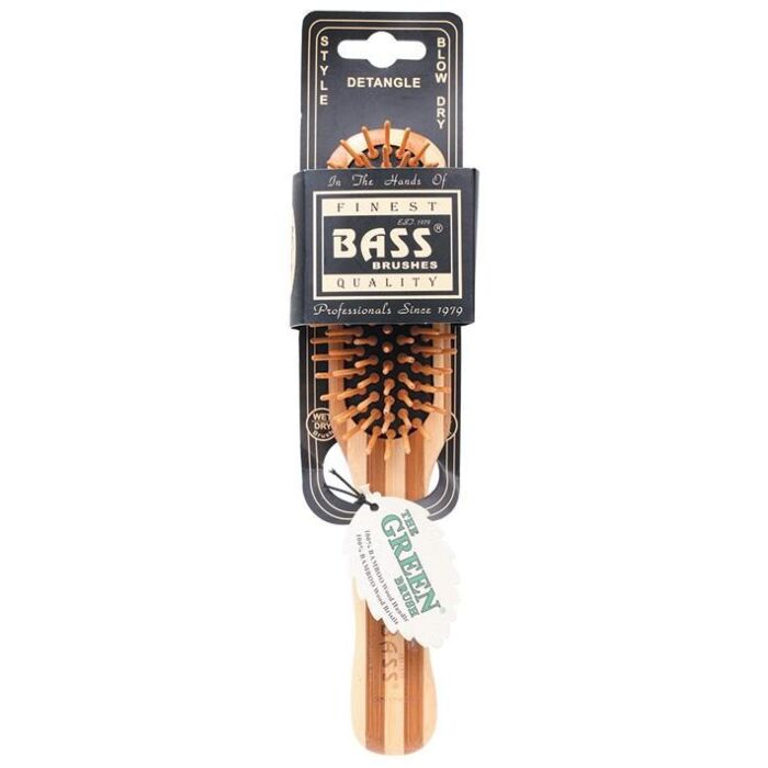 Bass Bamboo Wood Hair Brush Professional Style