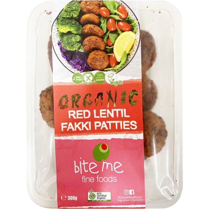Bite Me Organic Red Lentil Fakki Pattie 300g