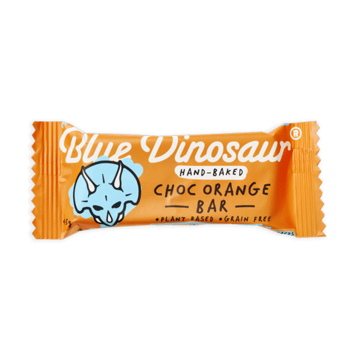 Blue Dinosaur Choc Orange Bar 45g