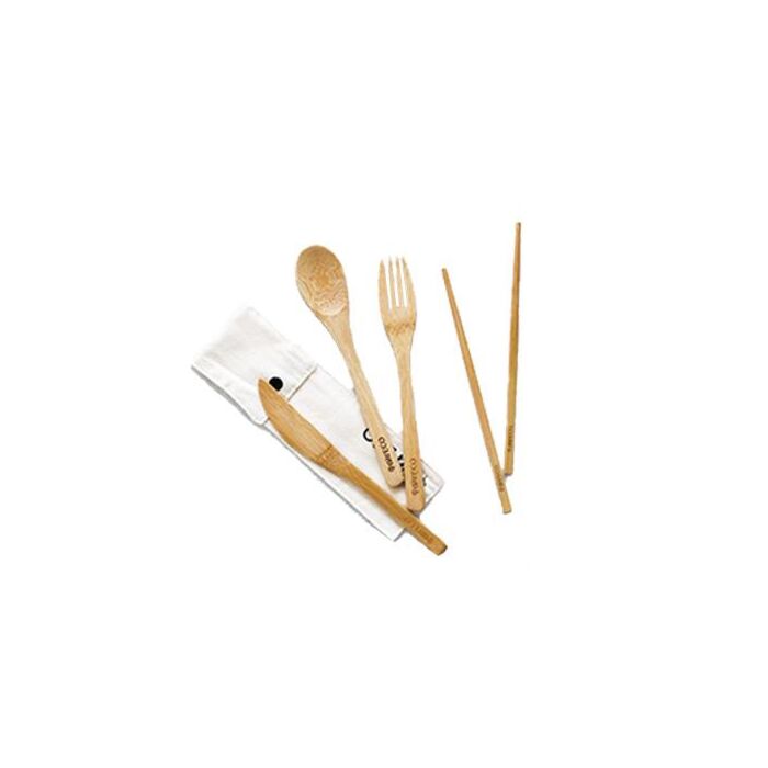 Ever Eco Bamboo Cutlery Set With Chopsticks