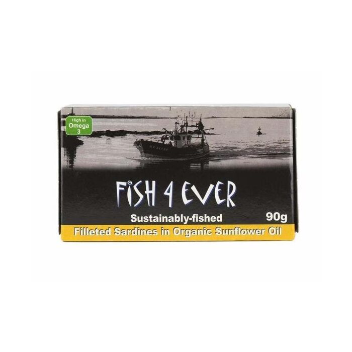 Fish4Ever Sardine Fillets in Sunflower Oil 90g