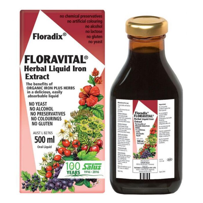 Floradix Floravital (Herbal Liquid Iron Extract) 500ml