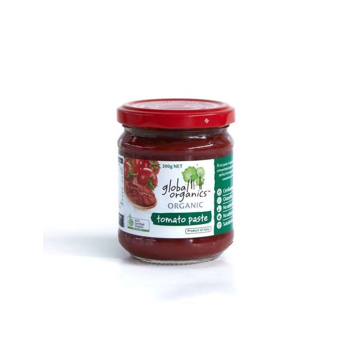 Global Organics Tomato Paste (Glass jar) 200g