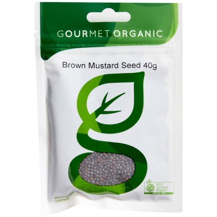 Gourmet Organic Brown Mustard Seeds 40g