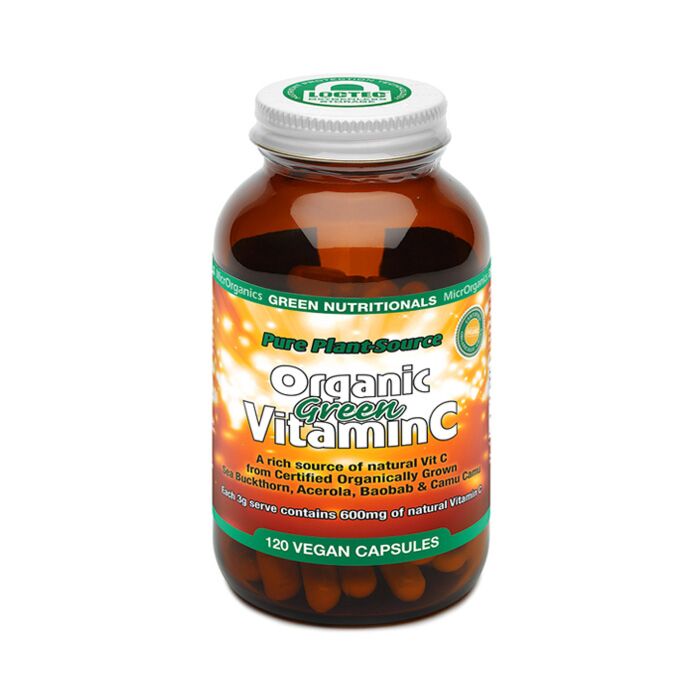 Green Nutritionals Organic Green Vitamin C 120 Caps