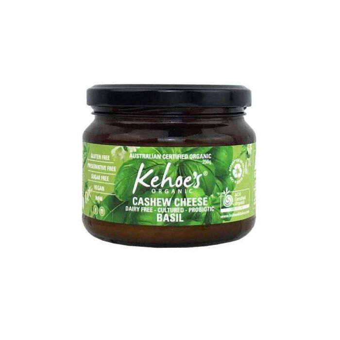 Kehoe's Certified Organic Basil Cashew Cheese Dip 250g