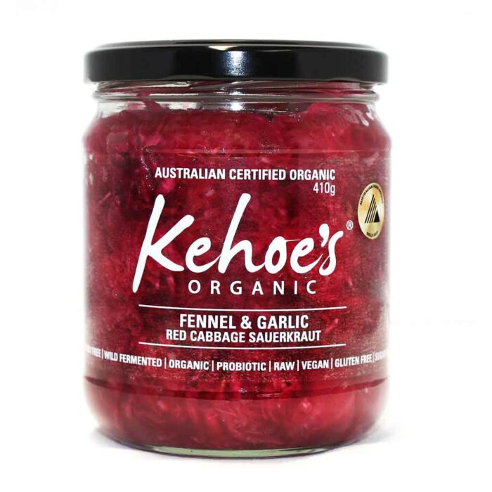 Kehoe's Certified Organic Fennel & Garlic Sauerkraut 410g