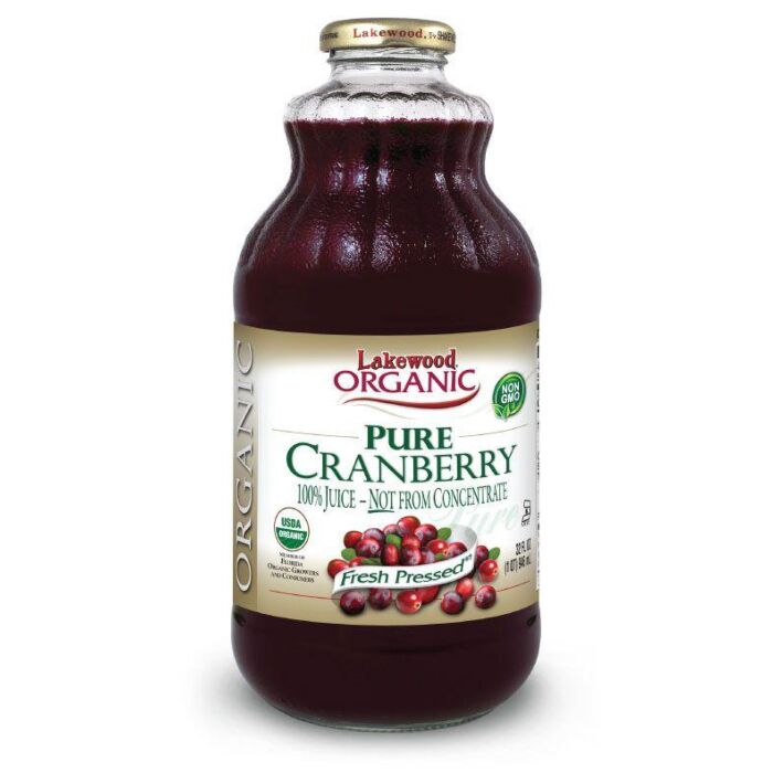 Lakewood Organic Cranberry Juice 946ml