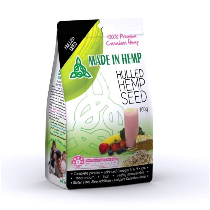 Made in Hemp Certified Organic Hulled Hemp Seed 100g