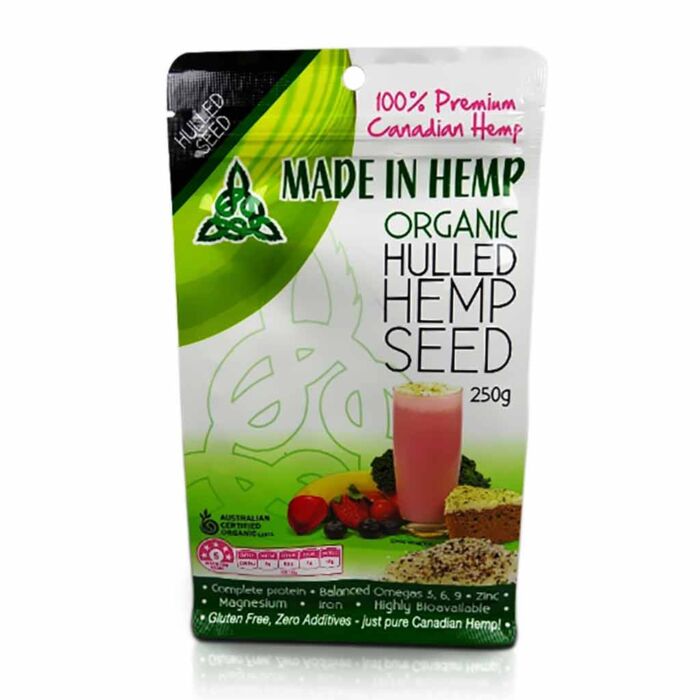 Made in Hemp Organic Hulled Hemp Seed 250g