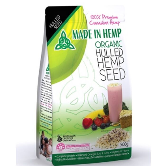Made in Hemp Organic Hulled Hemp Seeds 500g