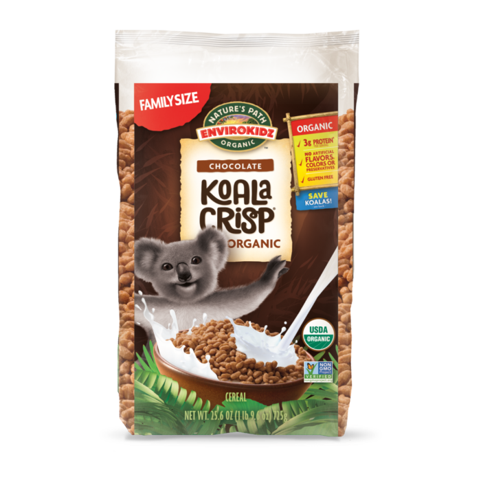 Nature's Path Envirokidz Organic Chocolate Koala Crisp Eco Pack 725g