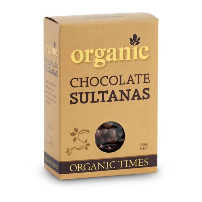 Organic Times Milk Chocolate Sultanas 150g