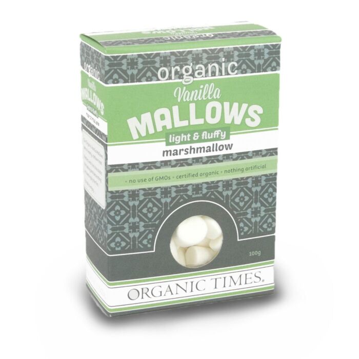 Organic Times Vanilla Mallows Marshmallows 100g