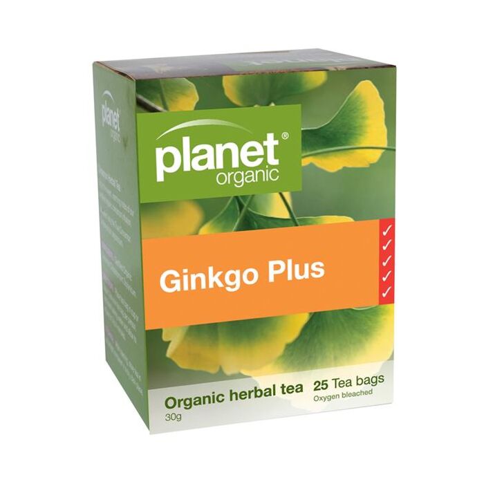Planet Organic Ginkgo Plus Tea x 25 bags