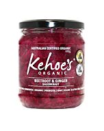 Kehoe's Certified Organic Beetroot & Ginger Sauerkraut 410g