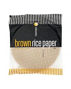Spiral Brown Rice Paper Sheets 200g