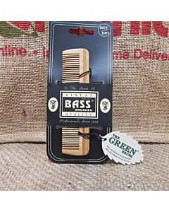 Bass Bamboo Comb Pocket Size Fine Tooth