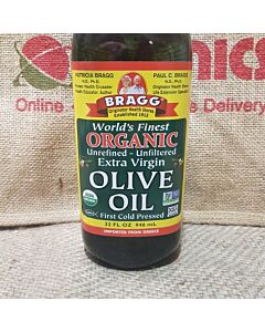 Bragg Olive Oil (Extra Virgin) Unrefined & Unfiltered 946ml