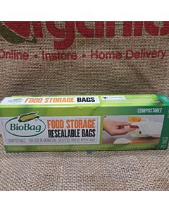 BioBag Food Storage Resealable Bags 20 bags