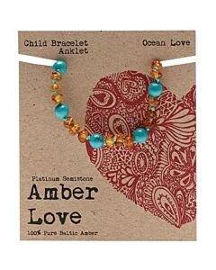 Amber Love Children's Bracelet/Anklet Ocean Love 14cm