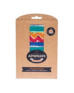 Apiwraps Reusable Beeswax Wraps 3pk Kitchen