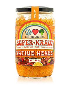 Peace Love & Vegetables Native Herbs Super Kraut 580g