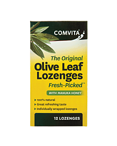 Comvita Olive Leaf Extract Lozenges With Manuka Honey 12pk