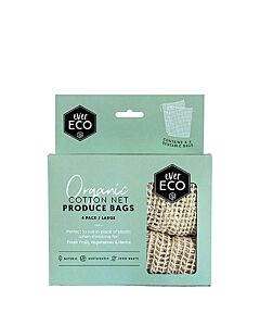 Ever Eco Reusable Produce Bags Organic Cotton 4pk