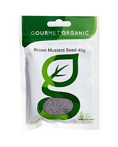 Gourmet Organic Brown Mustard Seeds 40g
