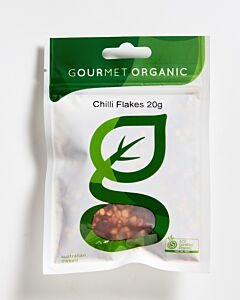 Gourmet Organic Chilli Flakes 20g