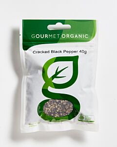 Gourmet Organic Ground Black Pepper 40g