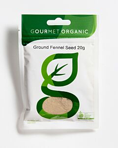 Gourmet Organic Ground Fennel Seed 20g