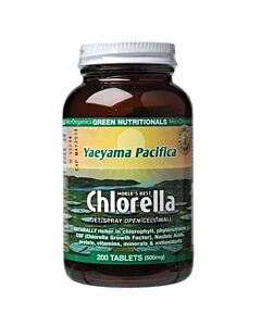 Green Nutritionals Yaeyama Pacifica Chlorella 200 Tablets (500mg)