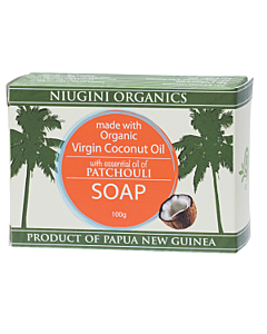 Niugini Organics Coconut Oil Soap Patchouli 100g