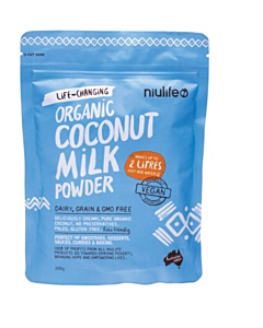Niulife Coconut Milk Powder Certified Organic 200g