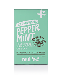 Niulife Peppermint Virgin Coconut Oil Soap 100g