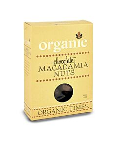 Organic Times Milk Chocolate Macadamia Nuts 150g