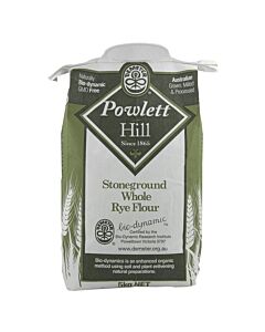 Powlett Hill Biodynamic Whole Rye Flour 5kg
